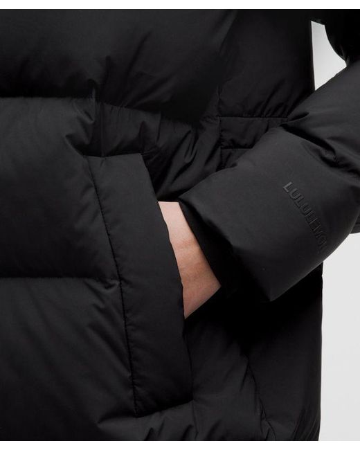 lululemon athletica Wunder Puff Long Jacket - Color Black - Size 12