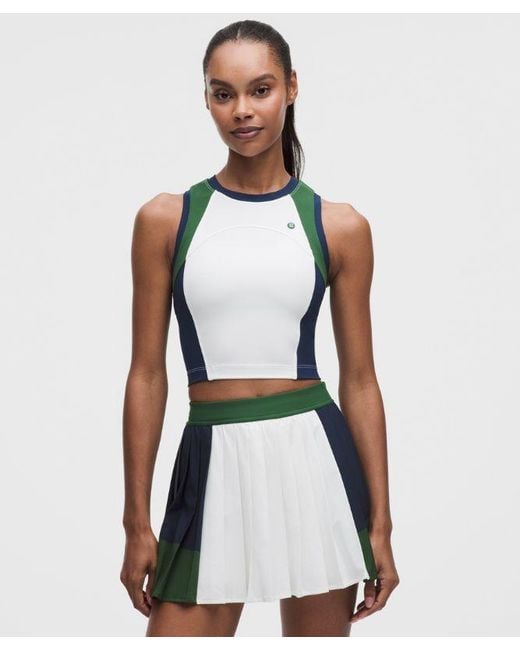 lululemon athletica White – Court Champ High-Neck Tennis Tank Top – –