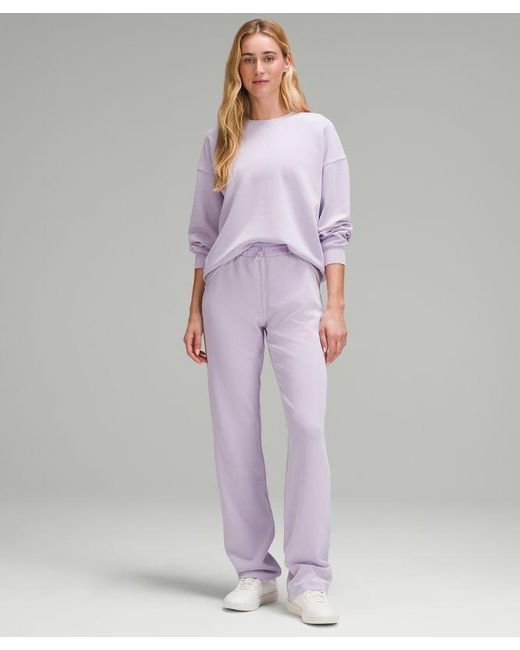 lululemon athletica Purple Softstreme Perfectly Oversized Crewneck Pullover