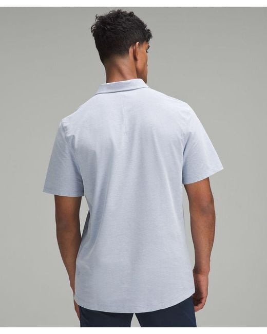 lululemon athletica Blue – Evolution Short-Sleeve Polo Shirt Oxford – //Pastel – for men