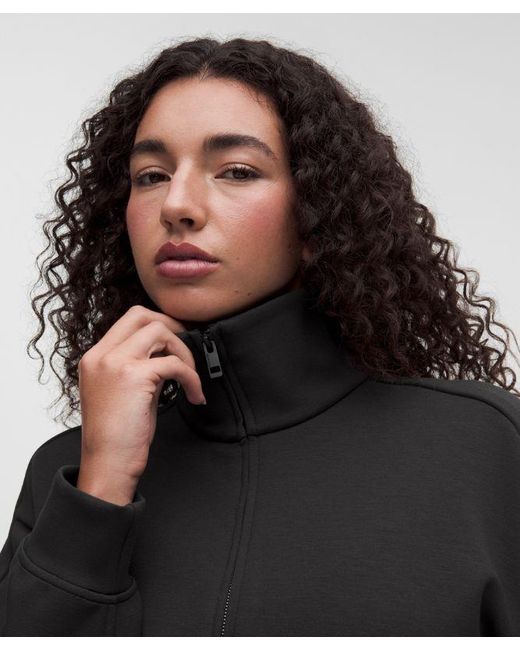 lululemon athletica Black – Smooth Spacer Oversized Full Zip Hoodie – – Size Large