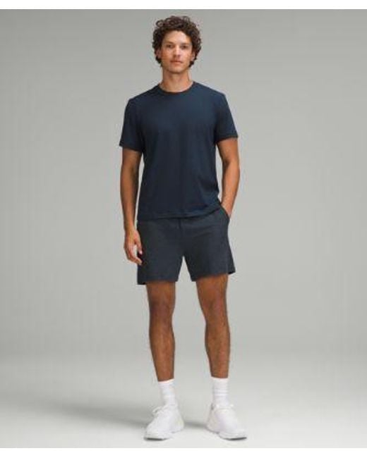 lululemon athletica Blue – Soft Jersey Short-Sleeve Shirt – – Size Large for men
