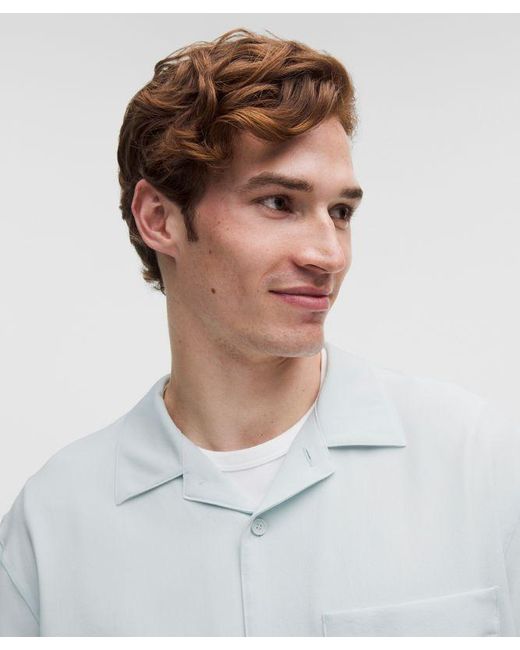 lululemon athletica White Lightweight Camp Collar Button-Up Shirt for men