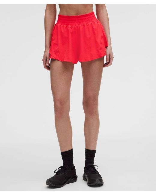lululemon athletica Red – Shake It Out High-Rise Running Shorts – 2.5" – – Size Large