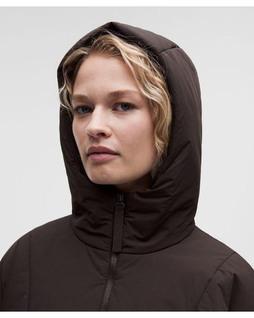 lululemon athletica Brown – Thermozen Insulated Hoodie – – Size Large