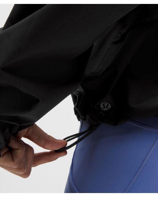 lululemon athletica Black – Lightweight Waterproof Running Jacket – – Size 6