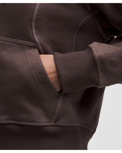 lululemon athletica Brown – Faded French Terry Full-Zip Hoodie Slnsh Collection – – Size Large