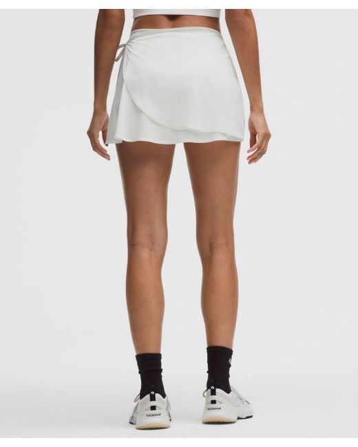 lululemon athletica White Wrap-Front Mid-Rise Tennis Skirt