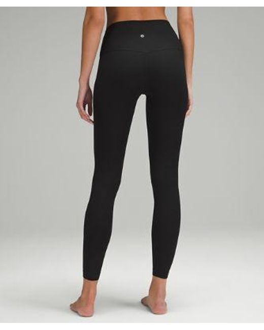 lululemon athletica Align Ribbed High-rise Pants - 28" - Color Black - Size 0