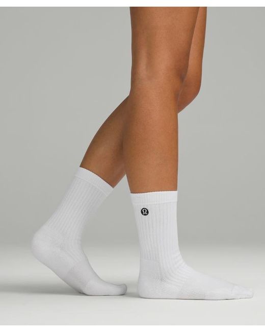 lululemon athletica Gray – Daily Stride Ribbed Comfort Crew Socks 3 Pack – –
