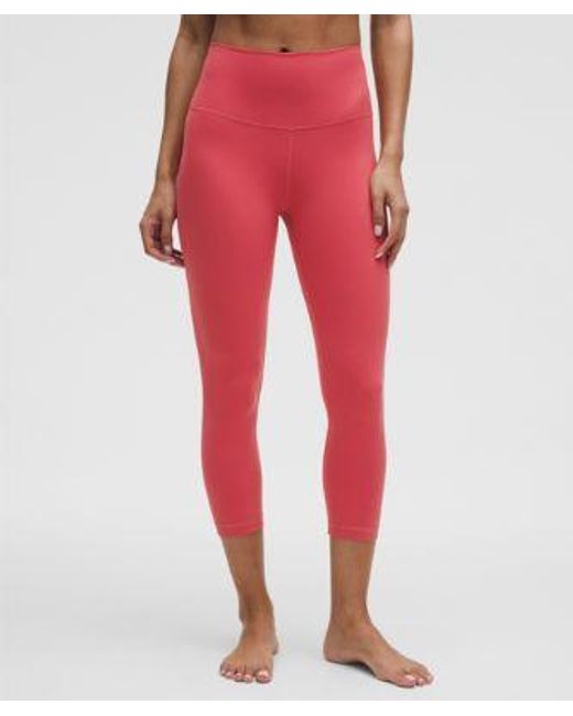 lululemon athletica Red Align High-Rise Crop 21"