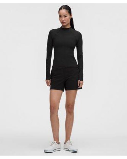 lululemon athletica Black – Uv-Protective Mockneck Long-Sleeve Shirt – – Size Large