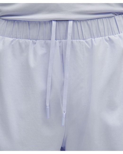 lululemon athletica White Mile Maker Run Crew Ripstop Lined Short 6" for men