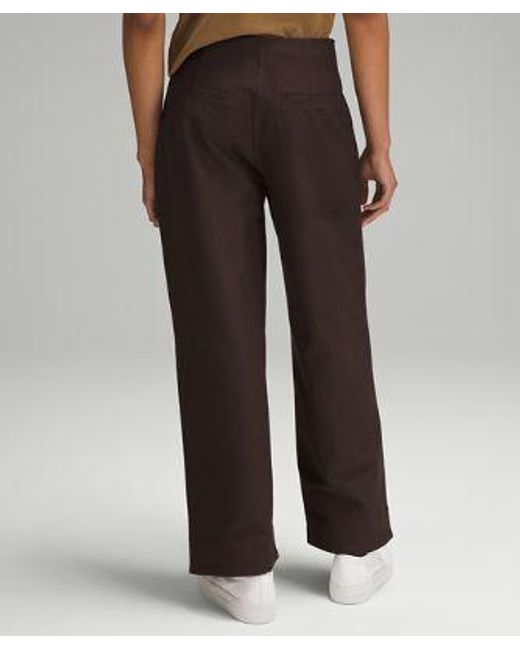 lululemon athletica Brown Utilitech Relaxed Mid-rise Trousers 7/8 Length