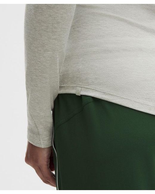 lululemon athletica Gray – Hold Tight Long-Sleeve Shirt – – Size 4