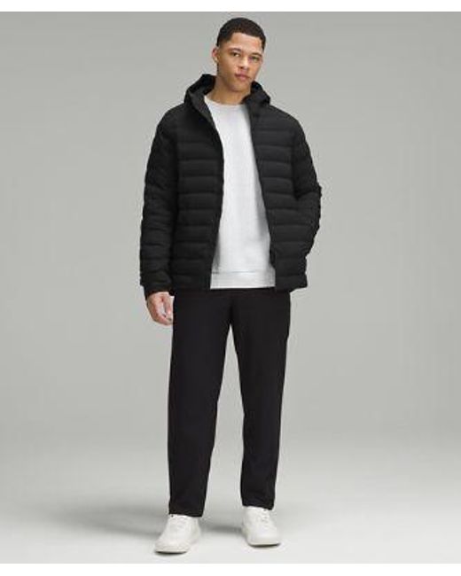 lululemon athletica Black – Navigation Stretch Down Hoodie – – Size Large for men