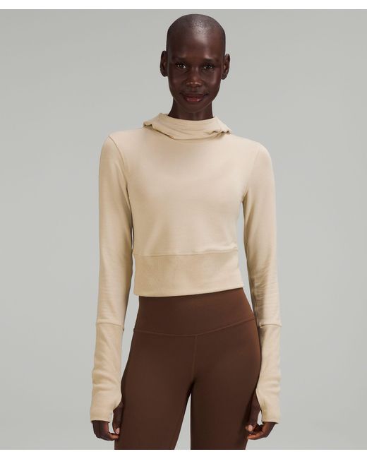 lululemon athletica Natural Modal Fleece Long Sleeve Hoodie Online Only
