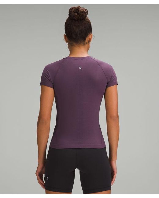 lululemon athletica Purple Swiftly Tech Short-sleeve Shirt 2.0 Race Length