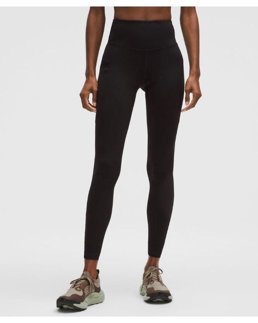 lululemon athletica Black Fast And Free High-Rise Thermal Tight 28"