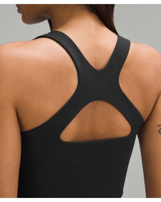 lululemon athletica Black Bend This Scoop And Cross Bra