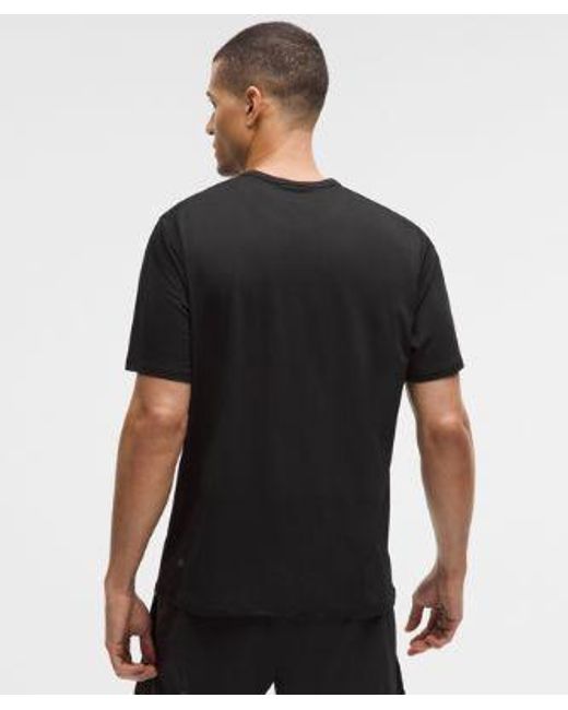lululemon athletica Black Fast And Free Short-Sleeve Shirt for men