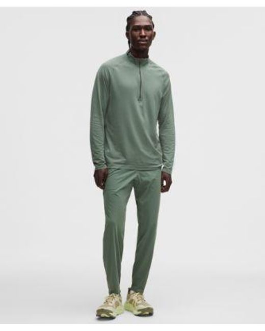 lululemon athletica Green – Metal Vent Tech Half Zip Long-Sleeve Top – – for men