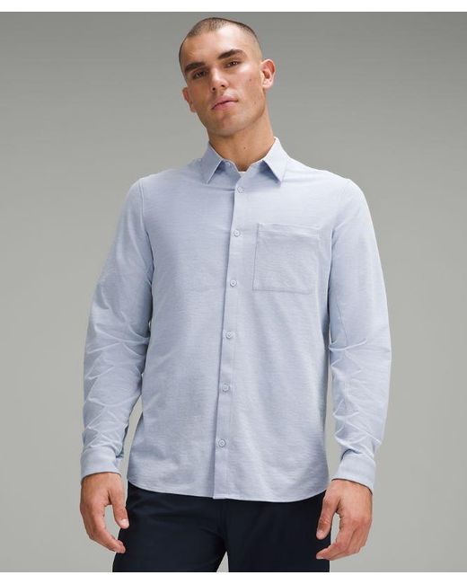 lululemon athletica Gray – Commission Long-Sleeve Shirt Oxford – //Pastel – for men