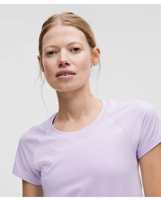 lululemon athletica Purple – Swiftly Tech Short-Sleeve Shirt 2.4 Hip Length – /Pastel – Size 4