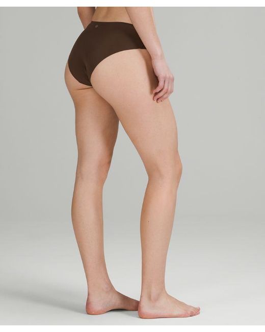 lululemon athletica Brown Invisiwear Mid-rise Bikini Underwear