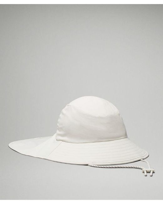 lululemon athletica White – All Sport Wide-Brim Hat – –