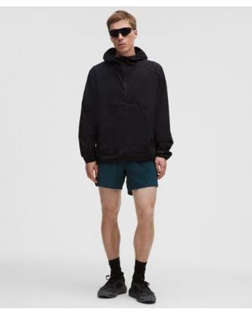 lululemon athletica Black Mile Maker Ripstop Lined Short 6" for men