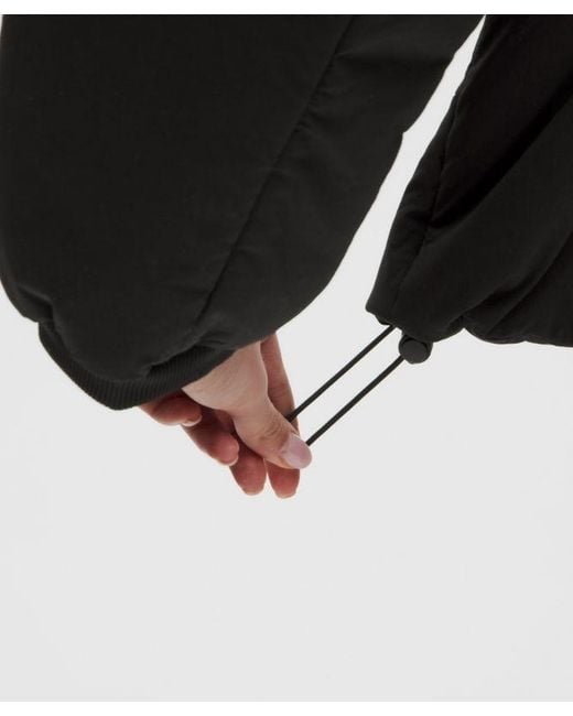 lululemon athletica Black Water-Resistant Insulated Hooded Jacket