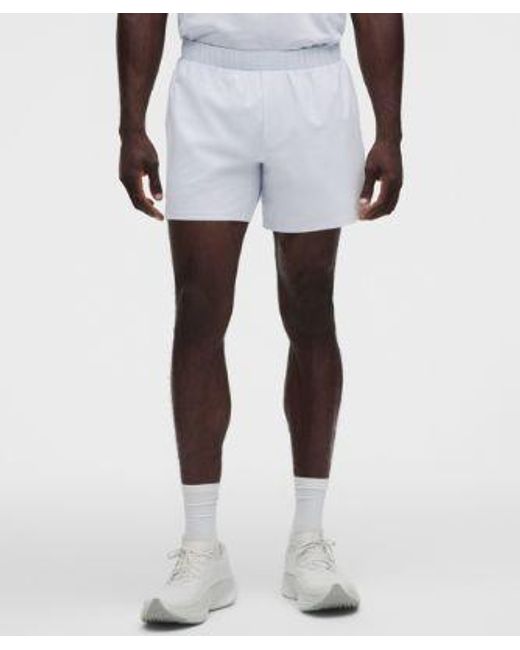 lululemon athletica Gray – Mile Maker Linerless Shorts – 6" – – Size Large for men