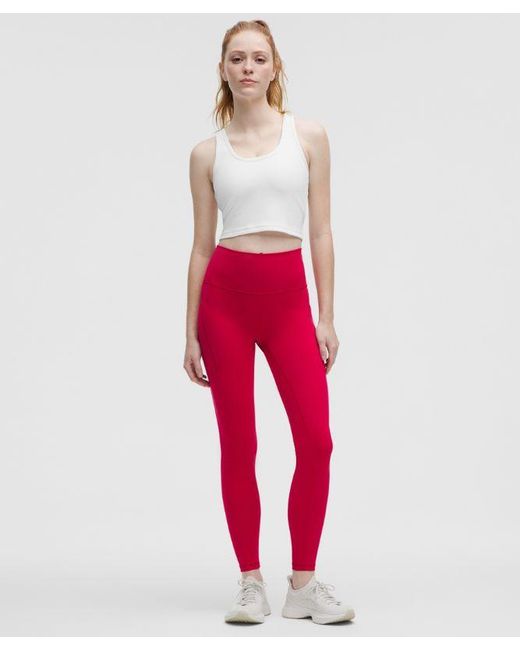 lululemon athletica Red – Power Pivot Training Tank Top – – Size Medium