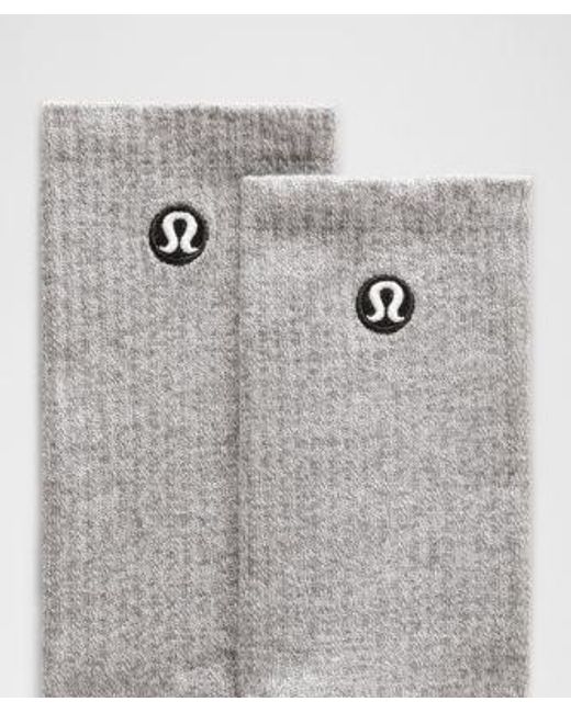 lululemon athletica Gray Daily Essential Crew Socks