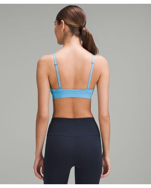 lululemon athletica Blue License To Train Triangle Bra Light Support, A/b Cup
