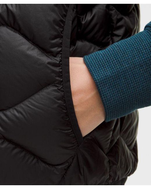 lululemon athletica Black Featherweight 900-Down-Fill Quilted Vest