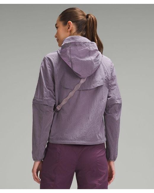 lululemon athletica Purple Convertible Ripstop Hiking Jacket