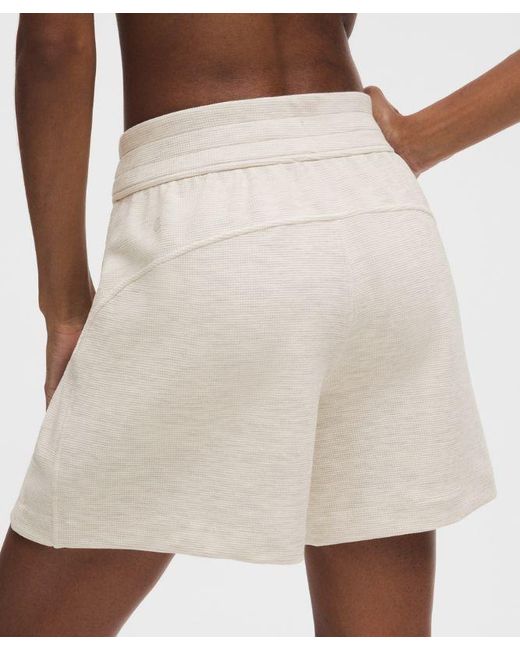 lululemon athletica White Scuba High-Rise Short 5"