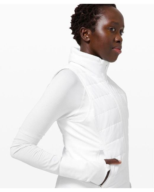 lululemon athletica White – Another Mile Vest Hood – – Size 12