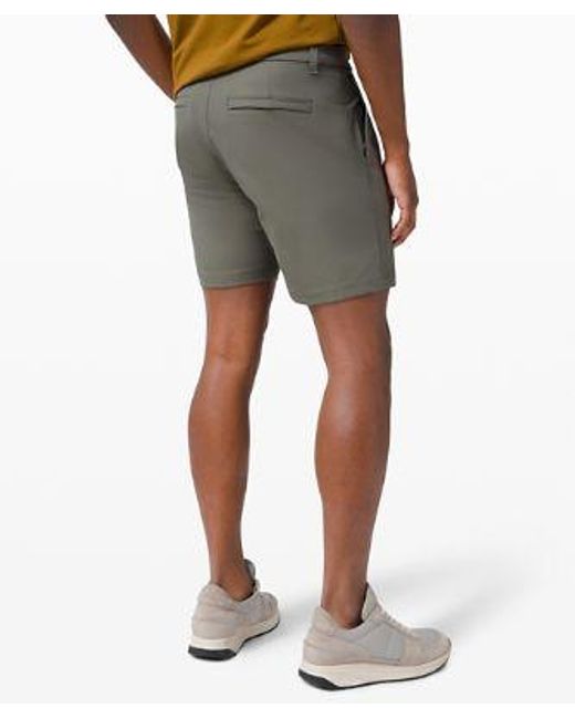 lululemon athletica Gray Commission Classic-fit Shorts 7" Warpstreme for men