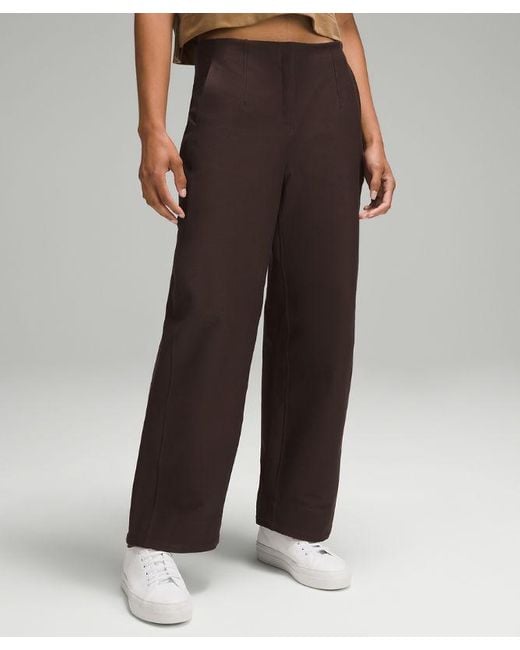 lululemon athletica Brown Utilitech Relaxed Mid-rise Trousers 7/8 Length