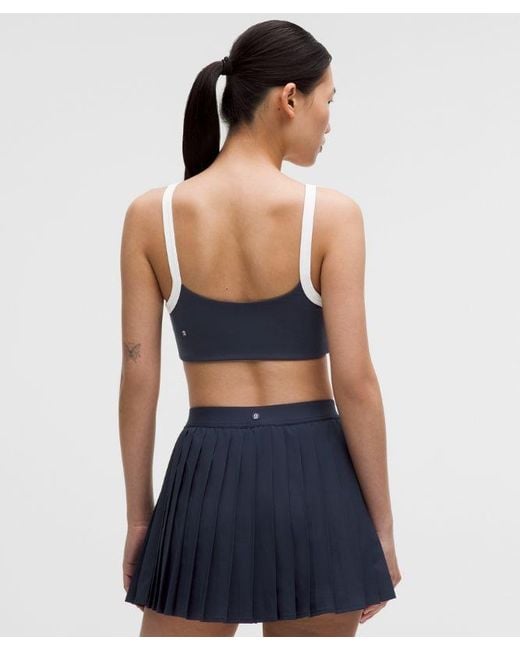 lululemon athletica Blue – Straight-Strap Sports Bra Light Support, B/C Cup Tennis Deuce – –