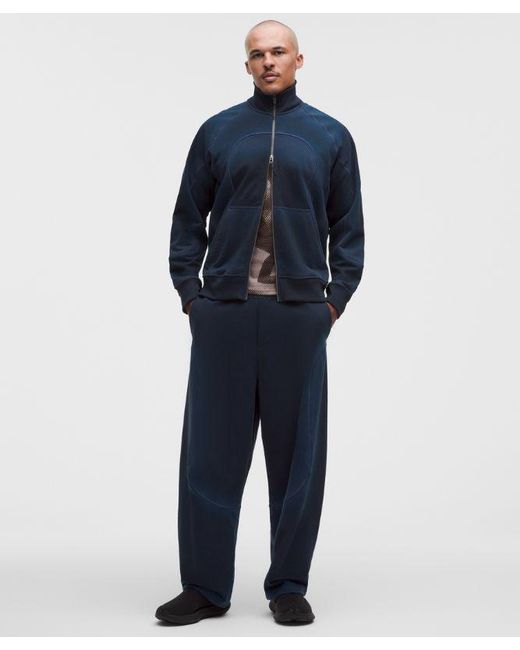 lululemon athletica Blue – Faded French Terry Full-Zip Jacket Slnsh Collection – – Size Large for men