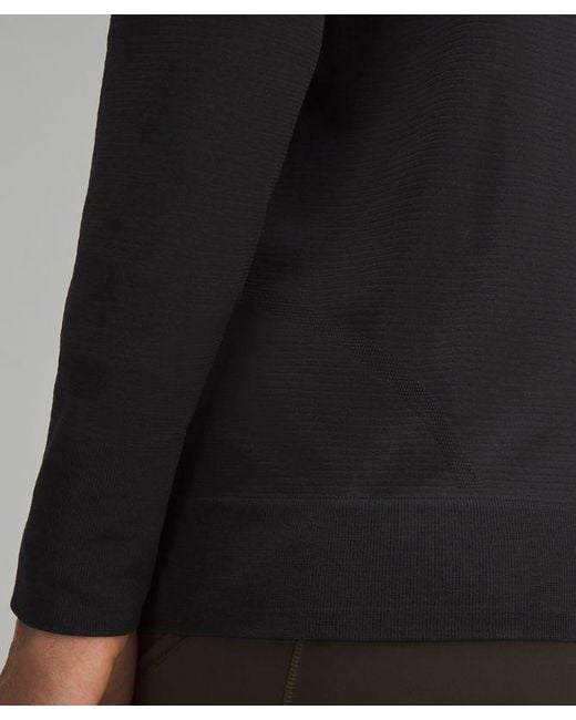 lululemon athletica Black – Swiftly Relaxed Long-Sleeve Shirt – –