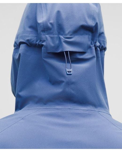 lululemon athletica Blue – Stretch Glyde Waterproof Jacket – – Size Large for men