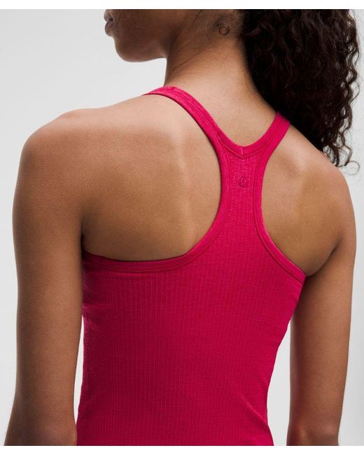 lululemon athletica Red – Ebb To Street Tank Top Light Support, B/C Cup – – Size 16