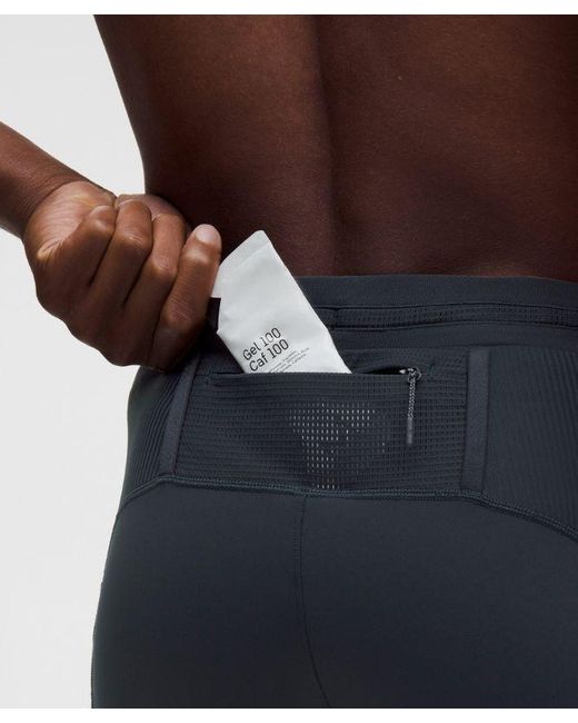 lululemon athletica Blue – Fast And Free Half Tights Design – 8" – – Size Large for men
