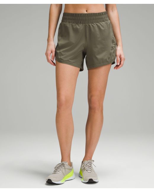 lululemon athletica Green Track That High-rise Lined Shorts 5"