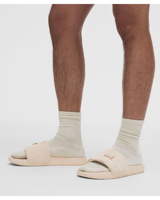 lululemon athletica Natural Restfeel Woven Slide for men
